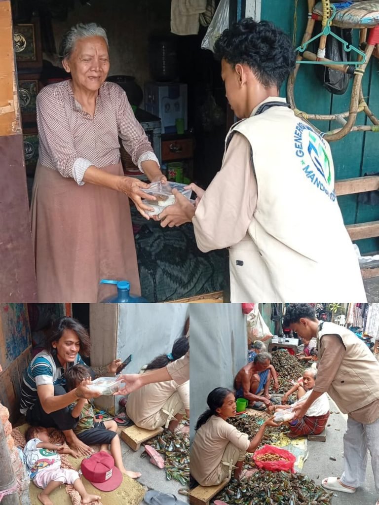 distribusi nasi kotak untuk masyarakat membutuhkan kolase dokumentasi penyaluran menu gizi